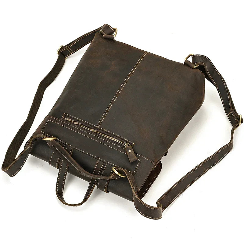 Sac à dos cuir marron