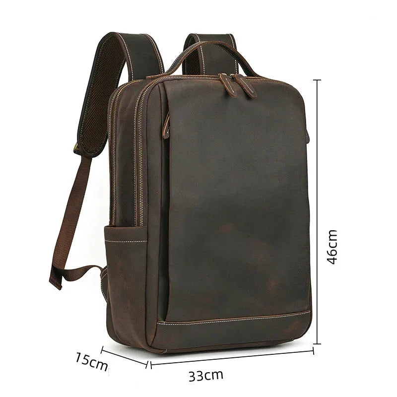 Sac à dos en cuir ergonomique