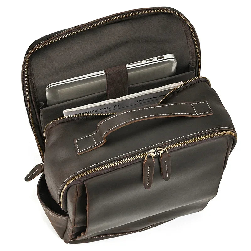 Sac à dos en cuir ergonomique