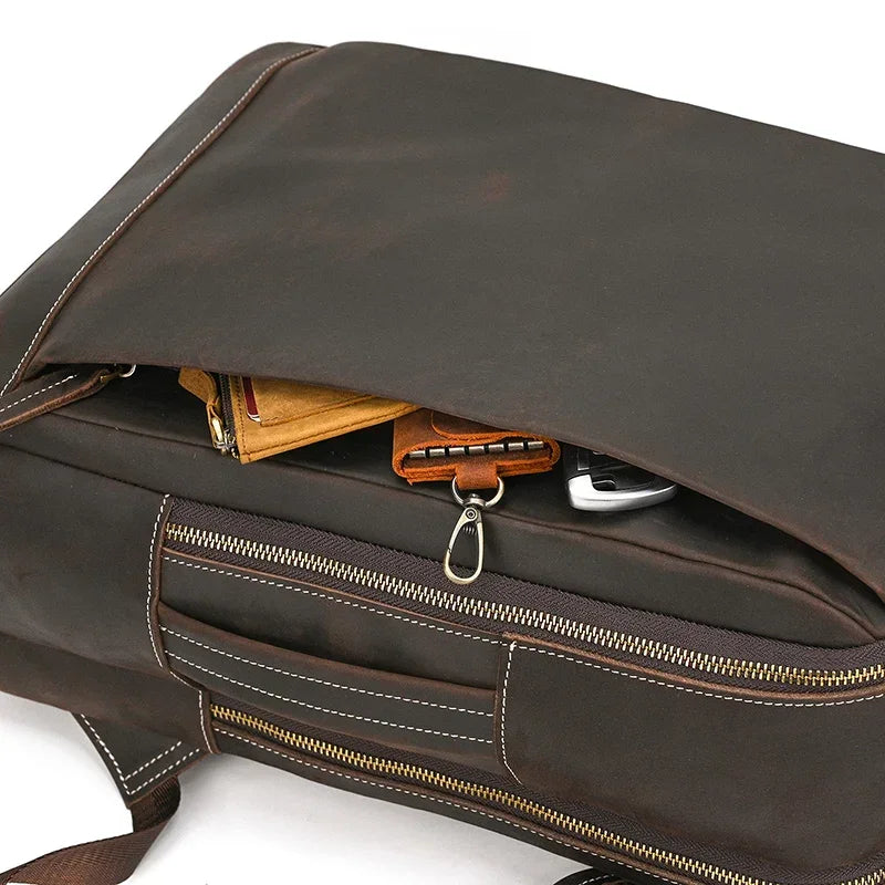 Sac à dos en cuir ergonomique