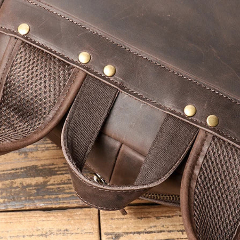 Sac à dos en cuir henri