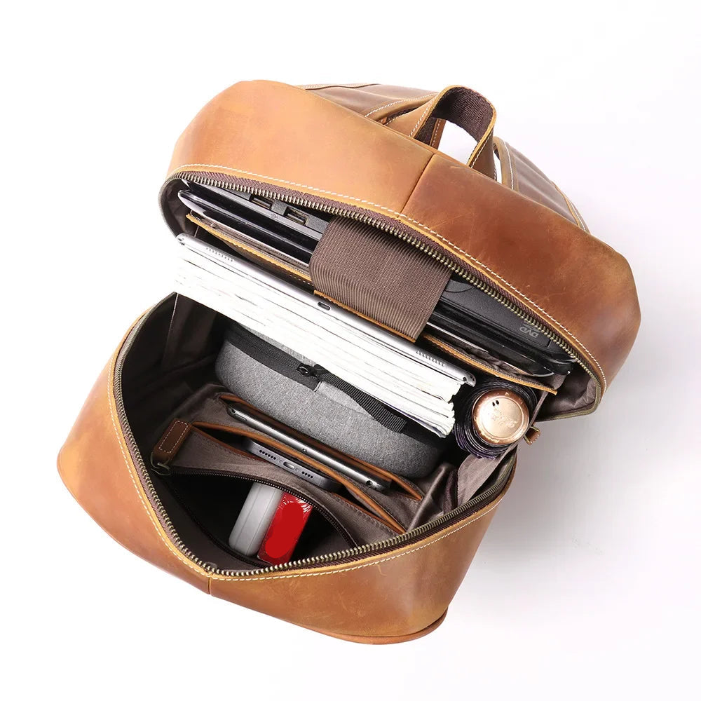 Sac à dos en cuir henri