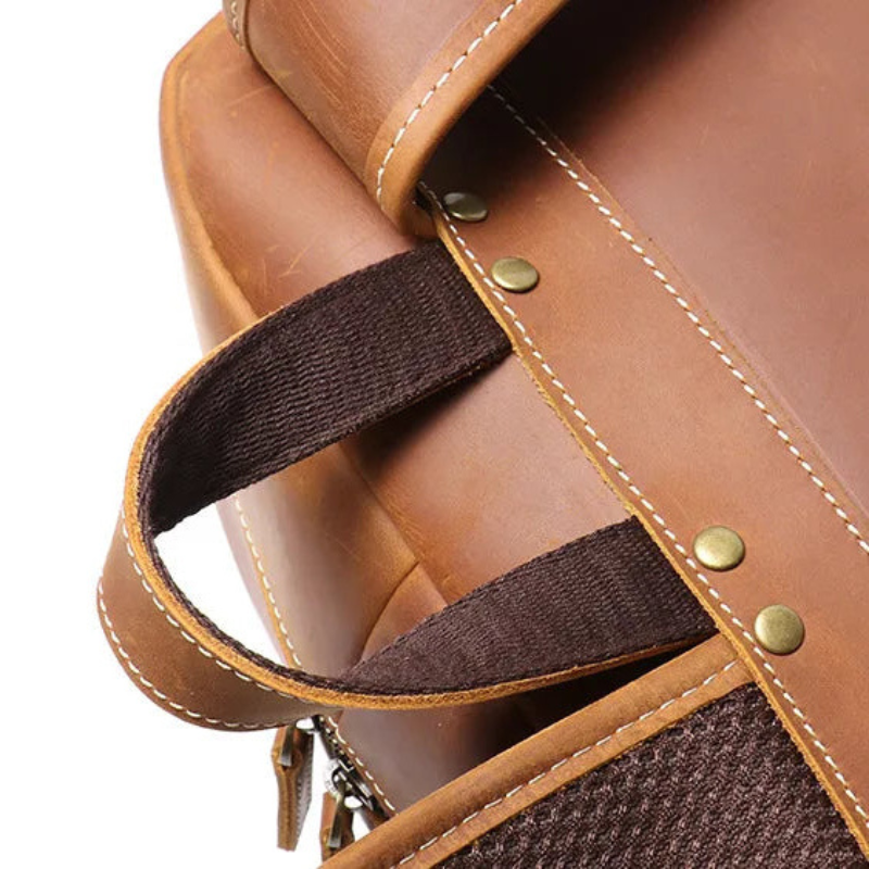 Sac à dos en cuir henri