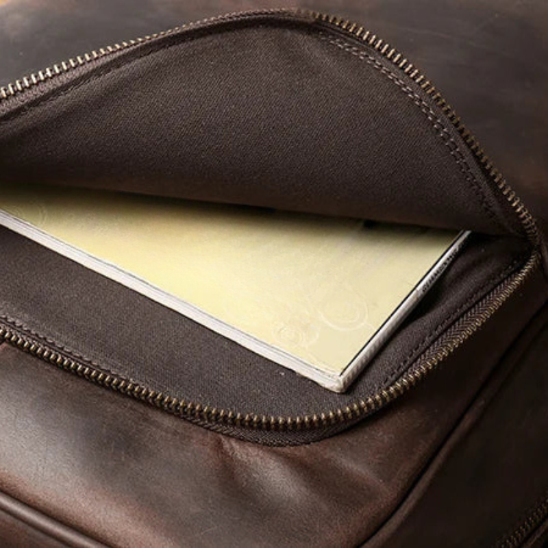 Sac à dos en cuir henri