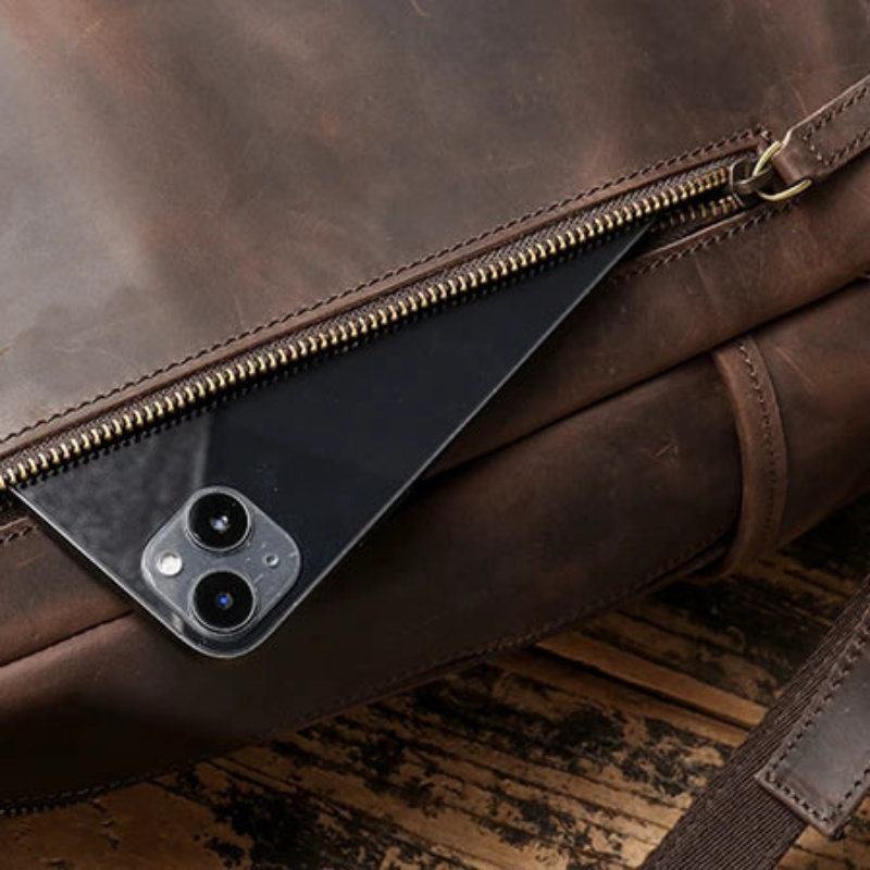 Sac à dos en cuir henri