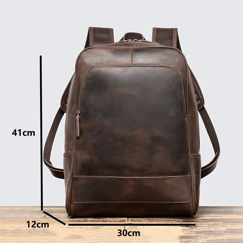 Sac à dos en cuir henri