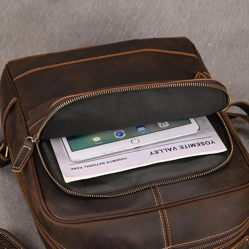 Sac à dos en cuir homme