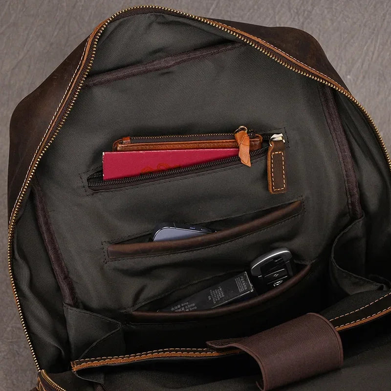 Sac à dos en cuir homme