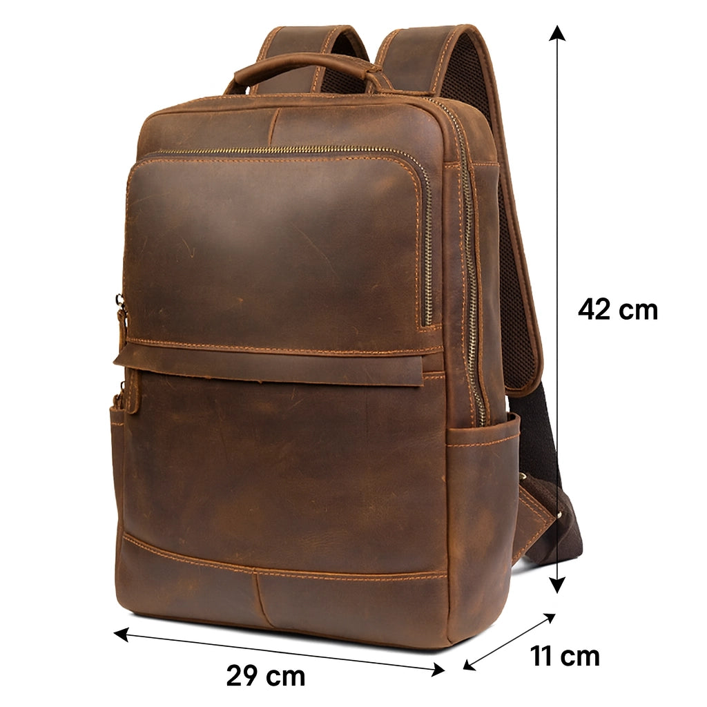 Sac à dos en cuir homme vintage