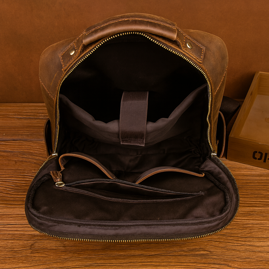 sac a dos en cuir homme vintage