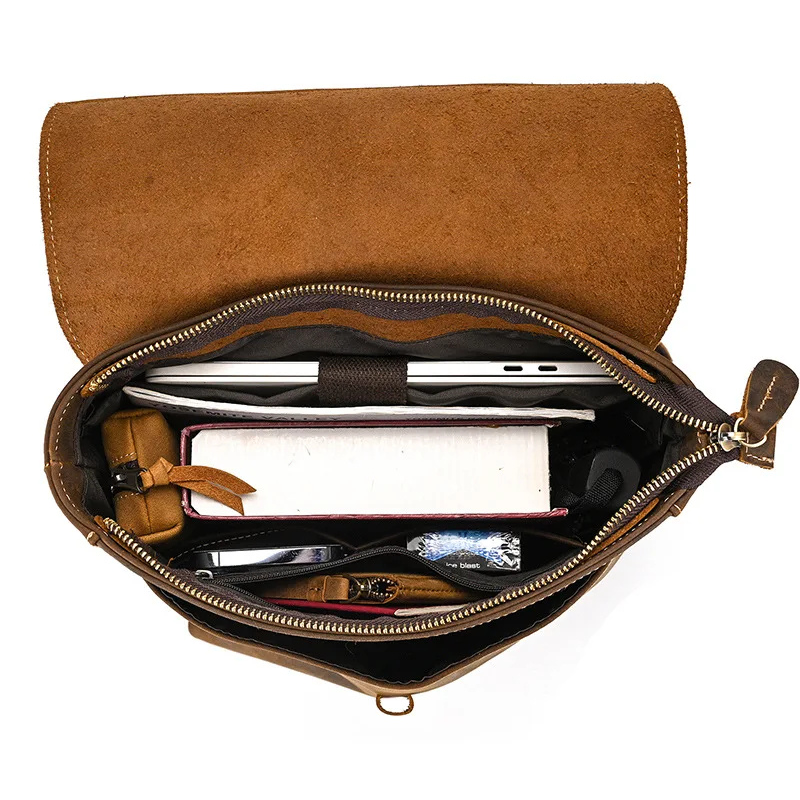 Sac à dos en cuir louis