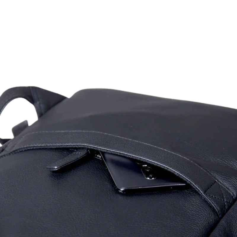 Sac à dos en cuir noir