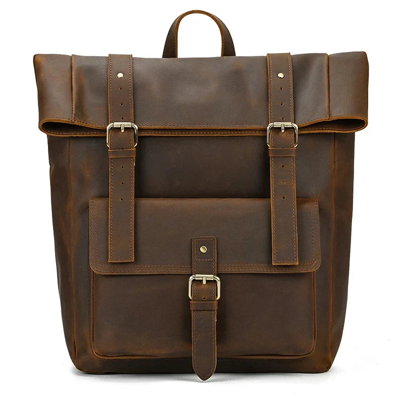 Sac à dos en cuir pour homme vintage