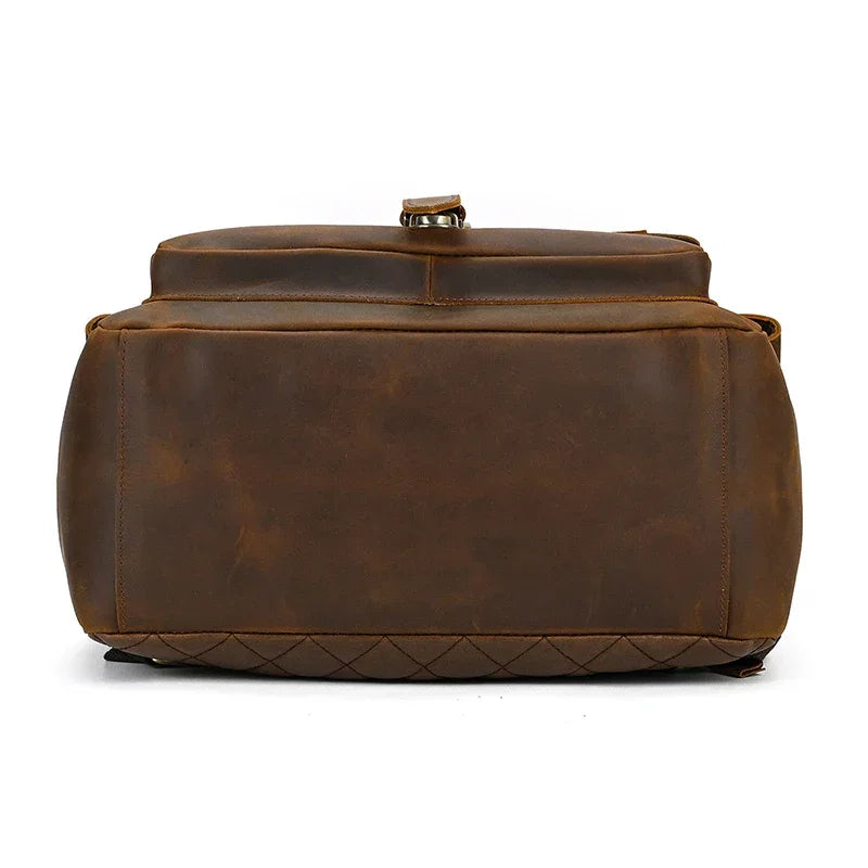 Sac à dos en cuir pour homme vintage