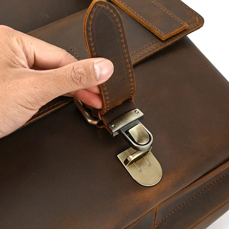 Sac à dos en cuir pour homme vintage