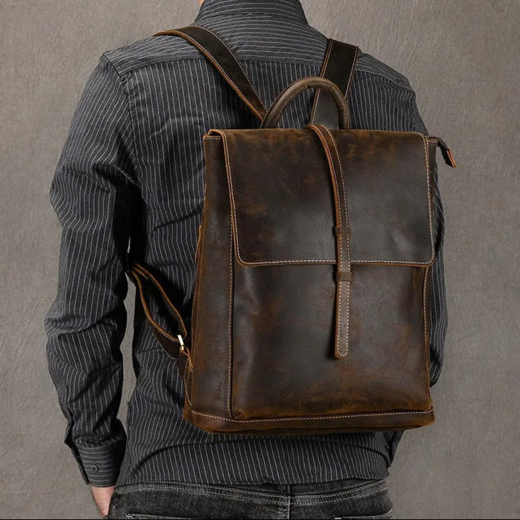 Sac à dos en cuir pour homme