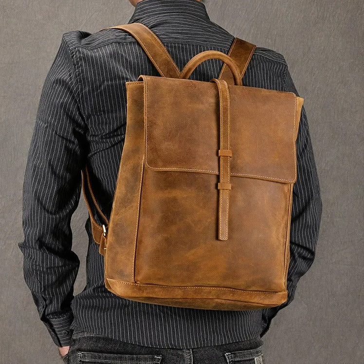 Sac à dos en cuir pour homme