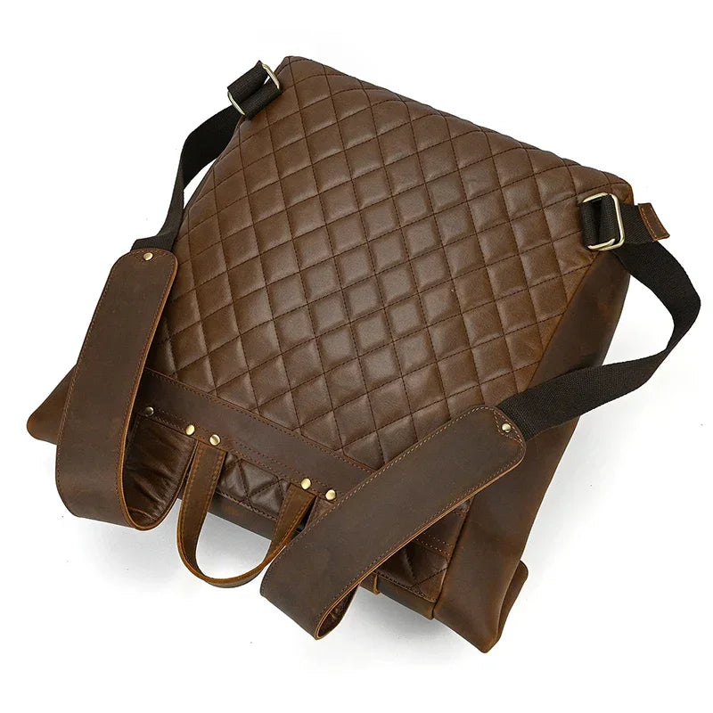 Sac à dos en cuir pour homme vintage