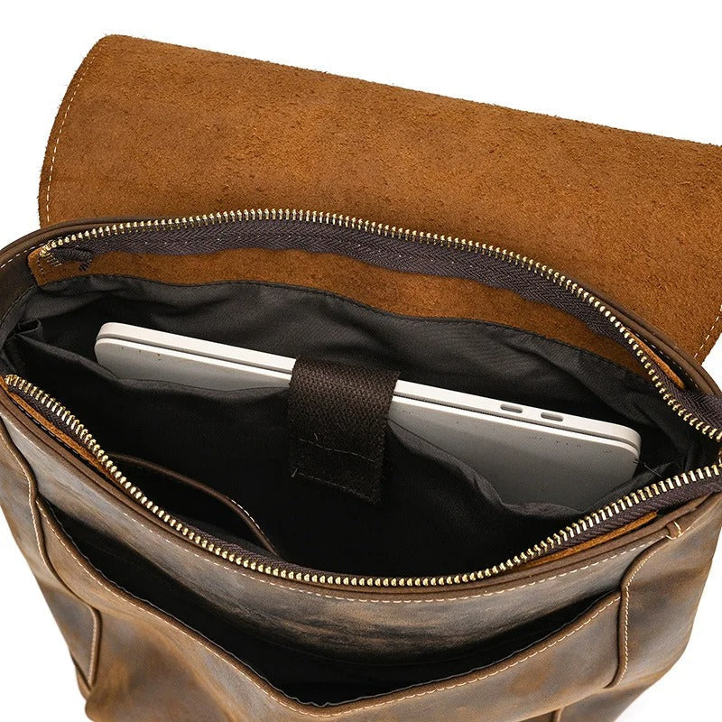 Sac à dos en cuir pour homme