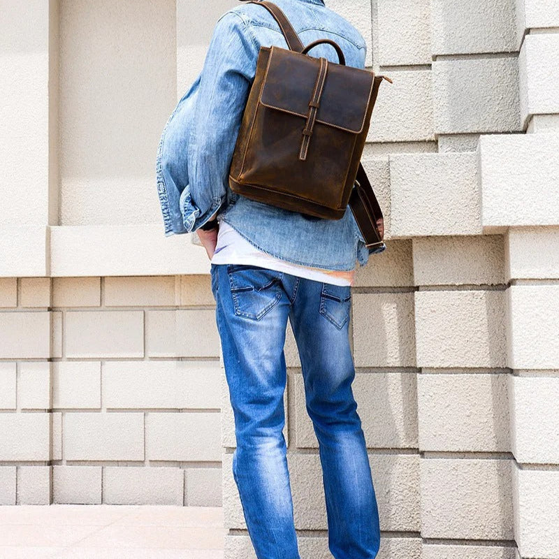 Sac à dos en cuir pour homme