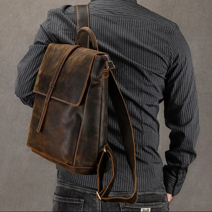 Sac à dos en cuir pour homme