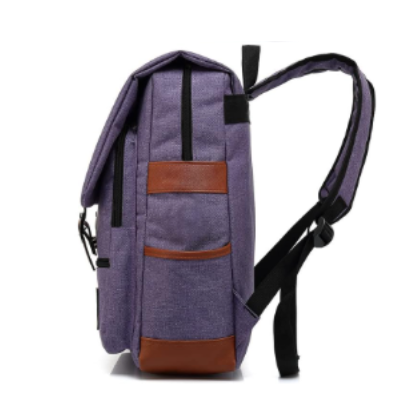 sac a dos en tissu vintage violet