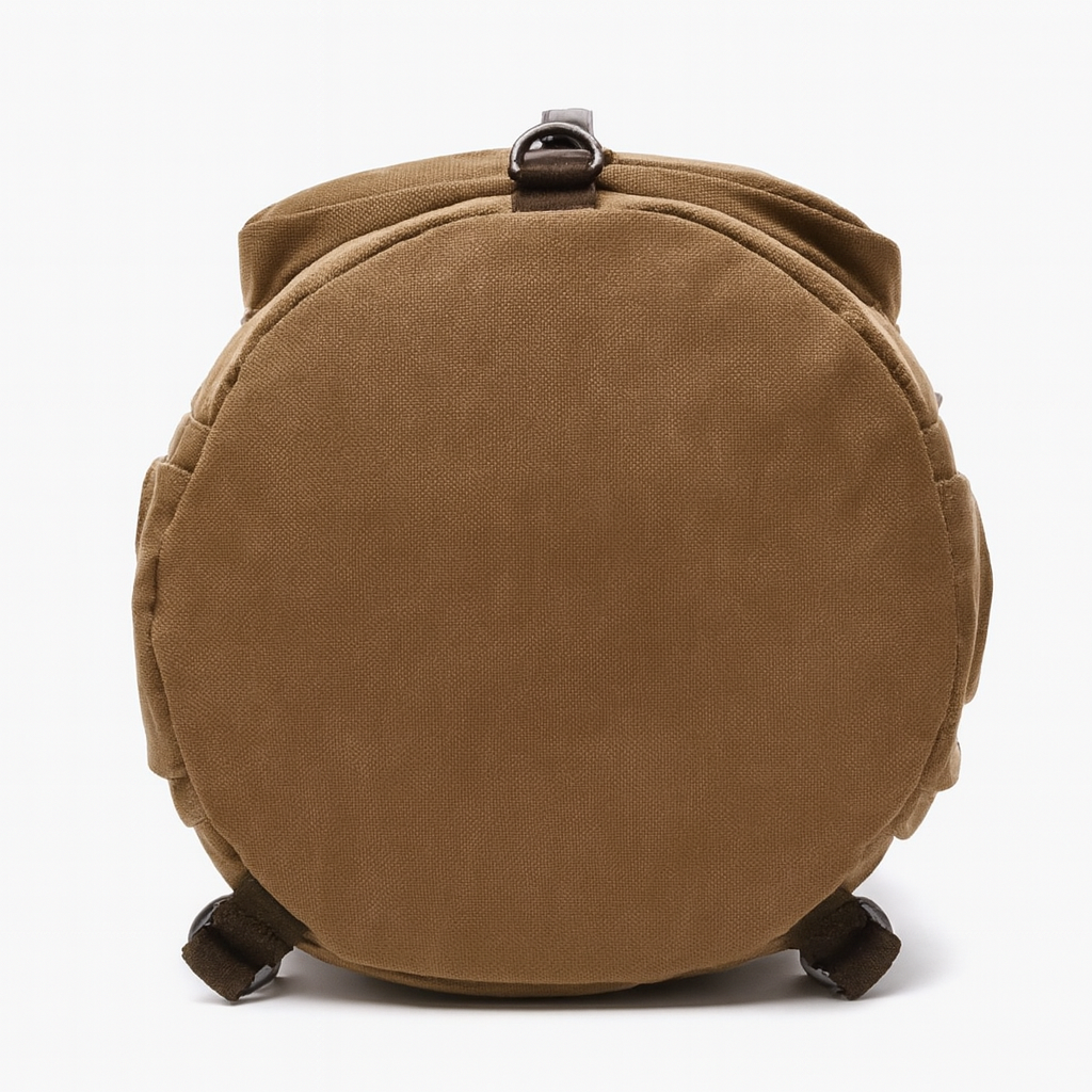 sac a dos en toile marron