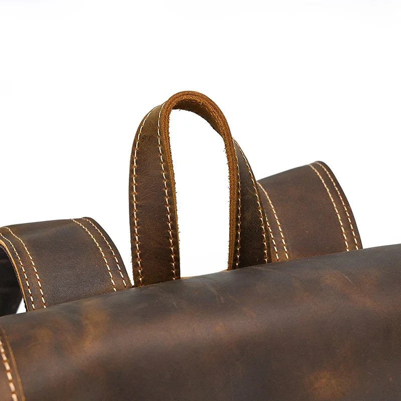 Sac à dos homme cuir marron