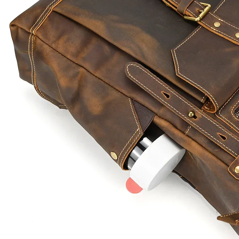 Sac à dos homme cuir marron