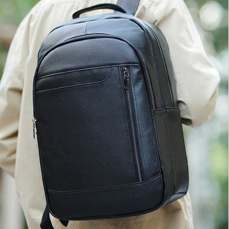 Sac à dos homme cuir noir