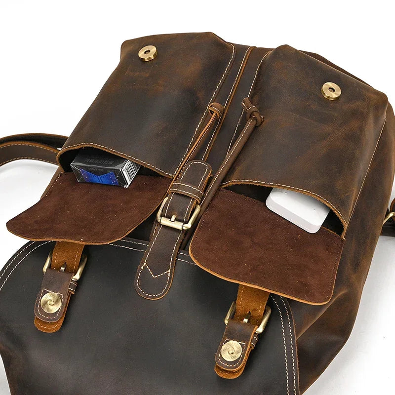 Sac à dos homme cuir vintage
