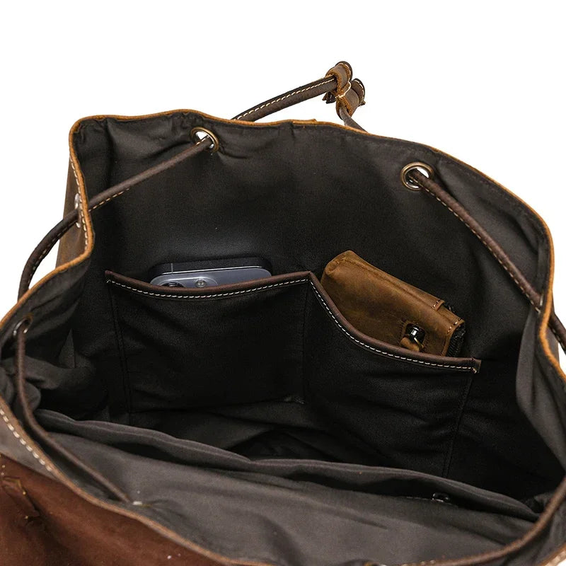 Sac à dos homme cuir vintage
