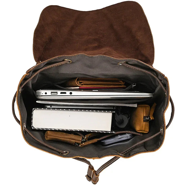 Sac à dos homme cuir vintage