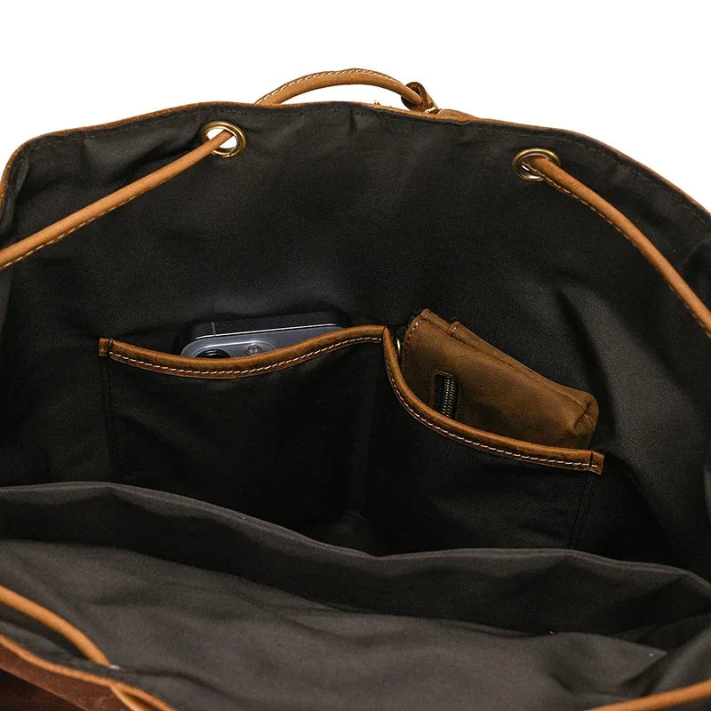 Sac à dos homme cuir vintage