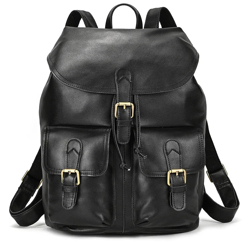 Sac à dos homme cuir vintage noir