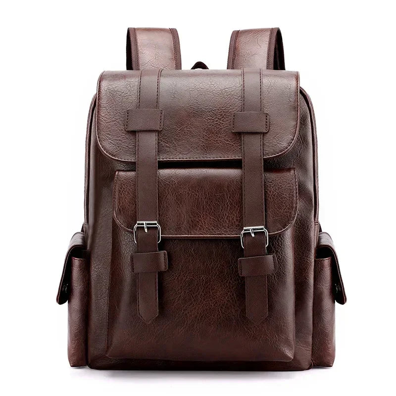 Sac à dos homme style vintage marron foncé