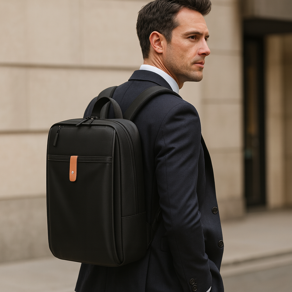 sac à dos travail pour homme noir tendance élégant