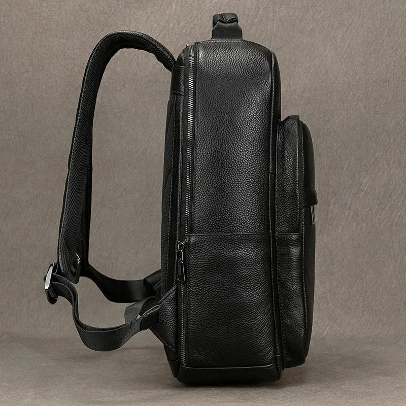 Sac à dos noir cuir