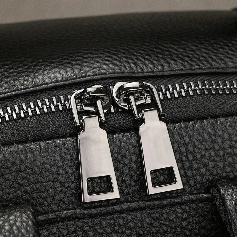 Sac à dos noir cuir