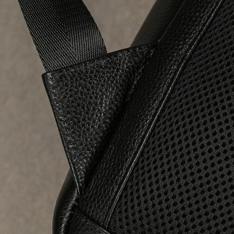 Sac à dos noir cuir