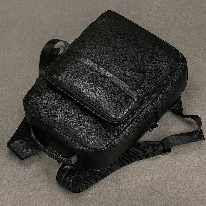 Sac à dos noir cuir