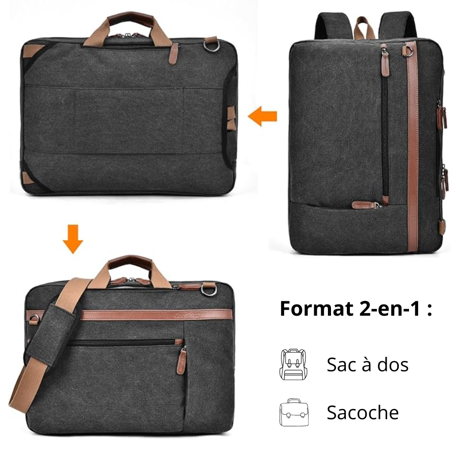 Sac à dos ordinateur convertible