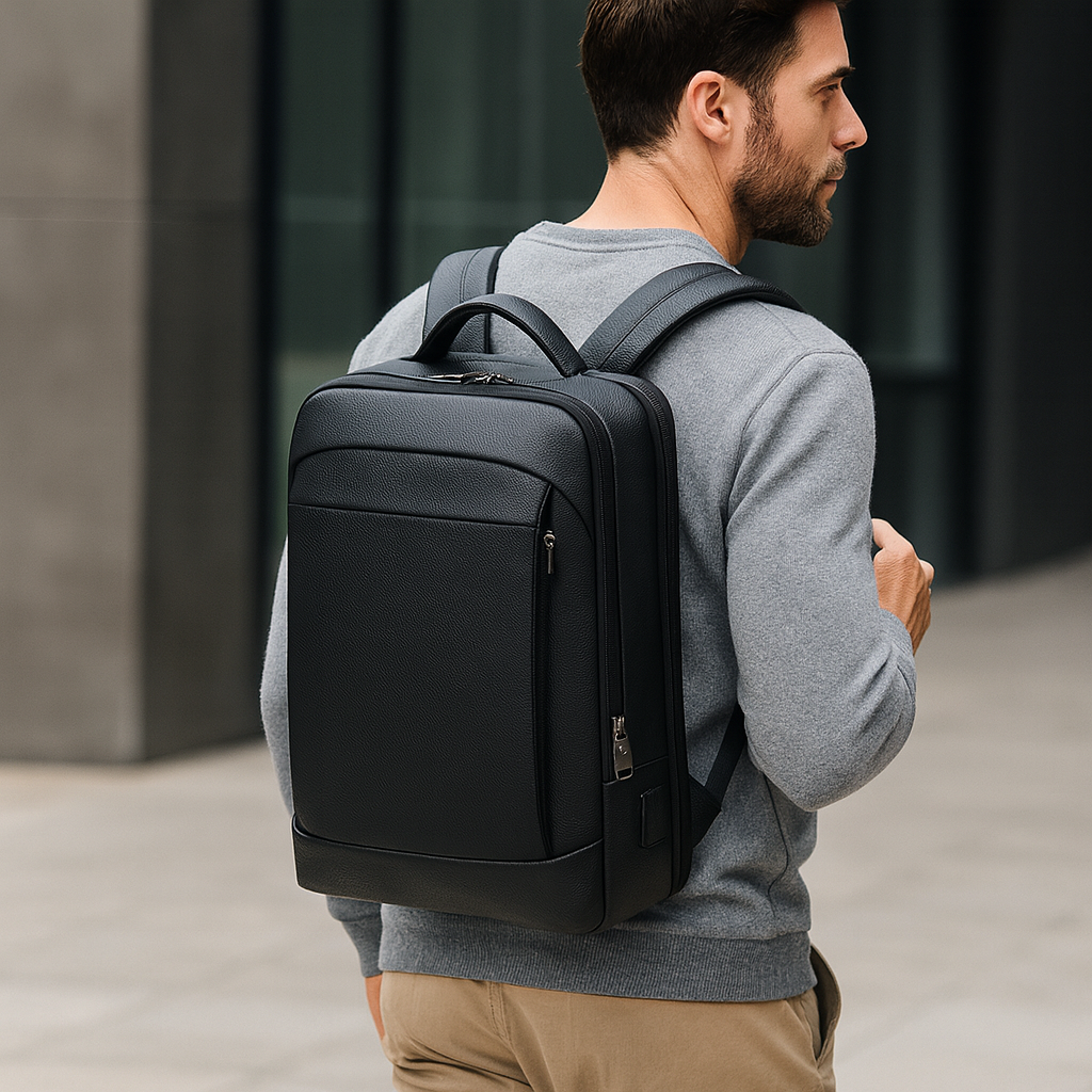 sac à dos ordinateur homme noir tendance