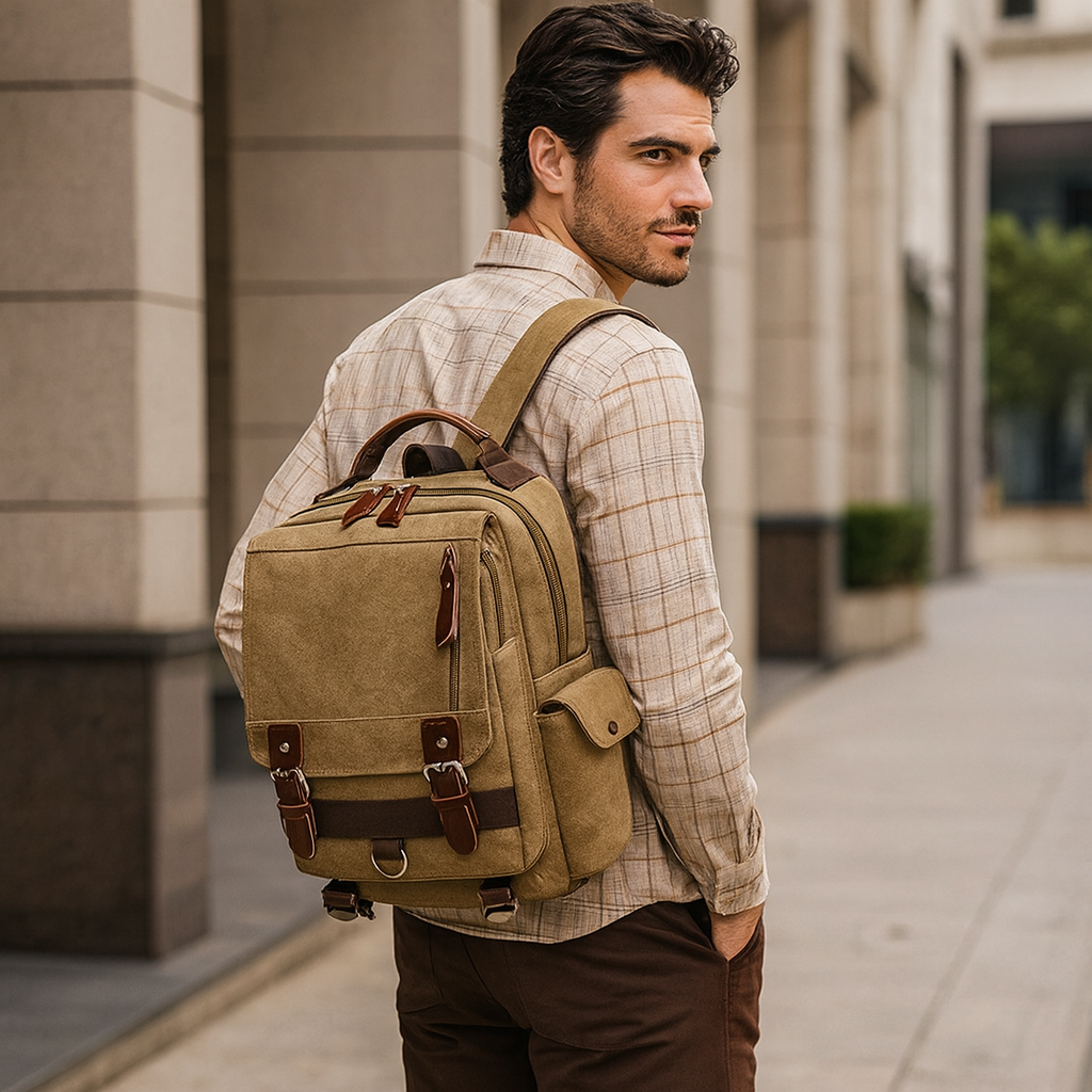 sac à dos homme toile tendance