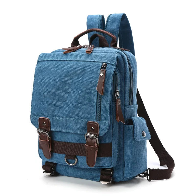 Sac à dos vintage bleu