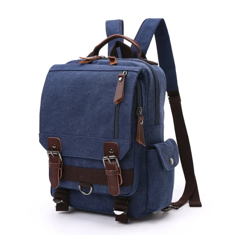 Sac à dos vintage bleu foncé