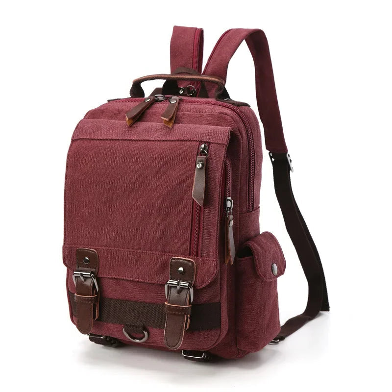 Sac à dos vintage rouge