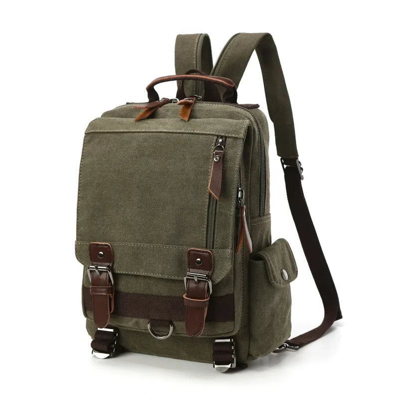 Sac à dos vintage vert