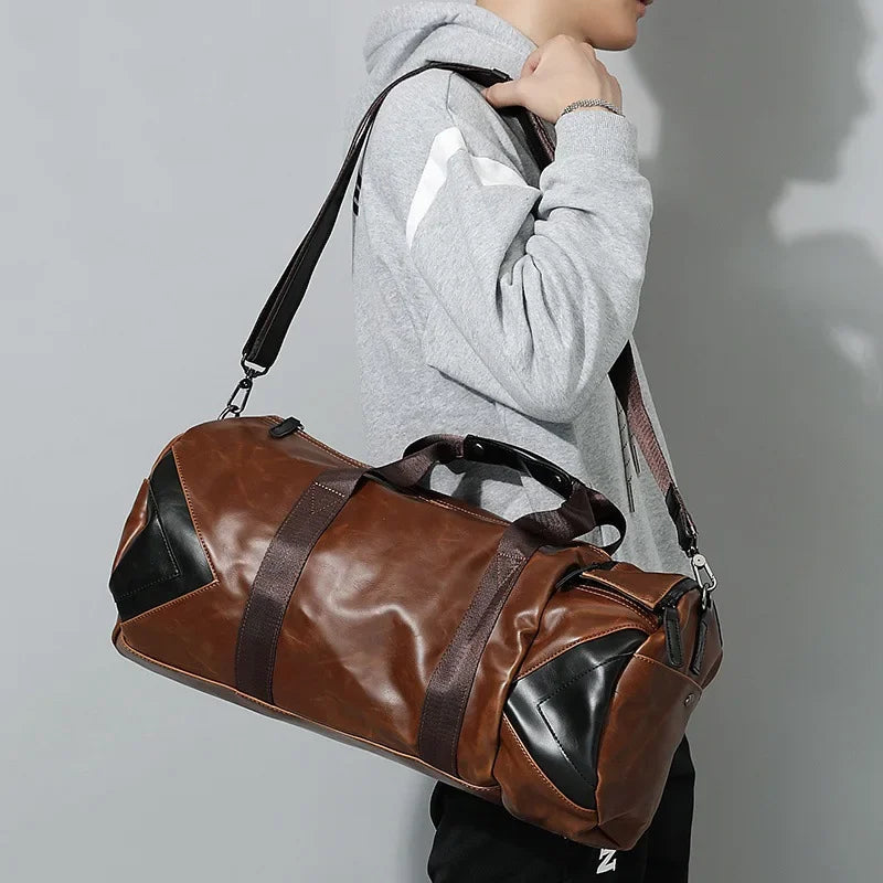 Sac de sport marron