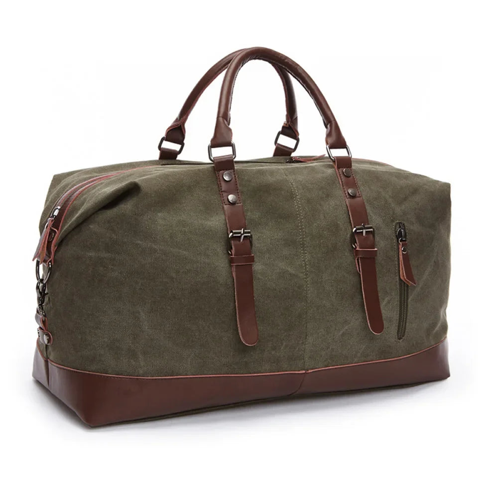 Sac de voyage en toile vert